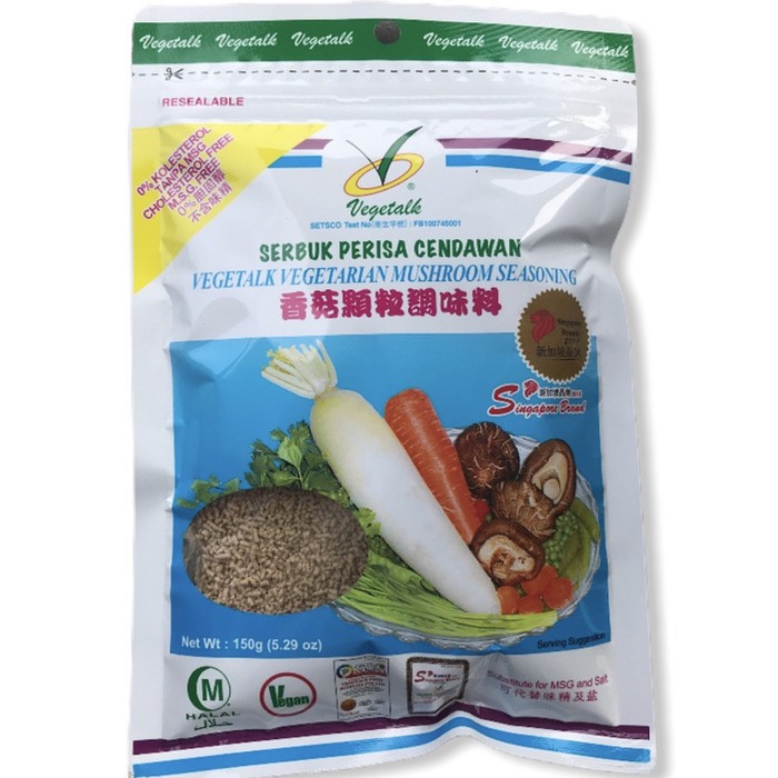 Serbuk Perisa Cendawan Vegetalk Vegetarian Mushroom Seasoning 150 Gram (Product Of Sing)