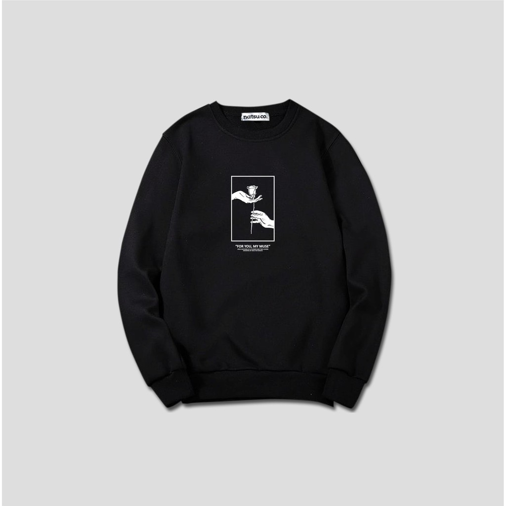 Sweater Crewneck MONEY TALK /BLACK /EGTN 89 MATRAS MAWAR BOX  92/CREWNEK ORIGINAL/MARATHON STORE