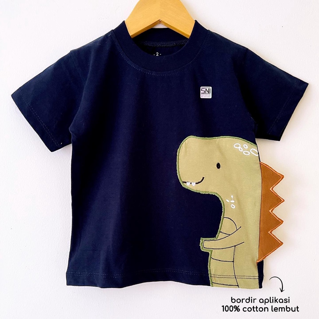 KAOS DINO SUIT Baju  Kaos Celana Pergi Jalan Lucu Fashion Anak Bayi Cowok Laki Terlaris Lucu Murah Babeebabyshop