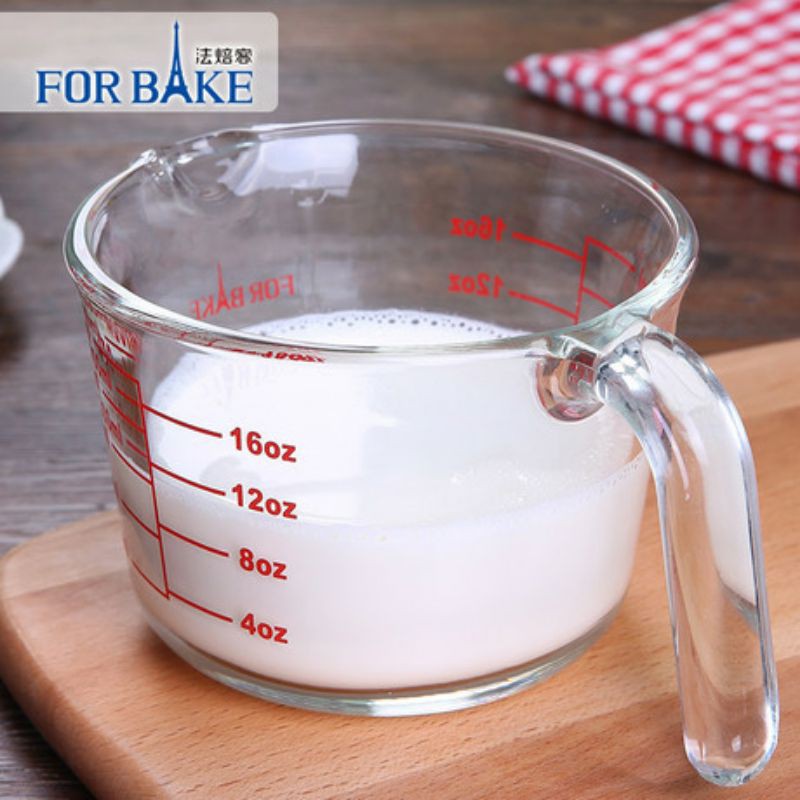 forbake glass measuring cup / gelas takar tebal