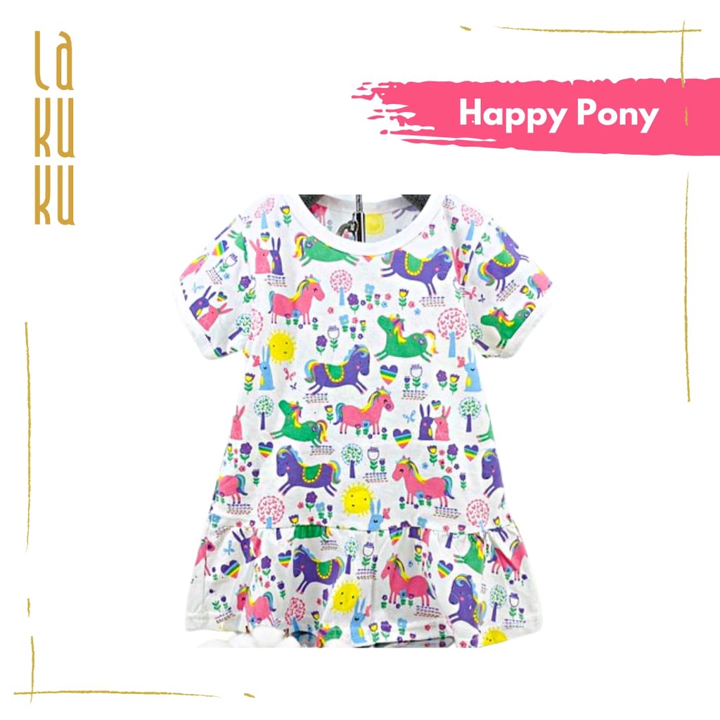 Lakuku - Ruffle Tee LK Cozy is Good Atasan ruffle Baju Anak size 2 - 12