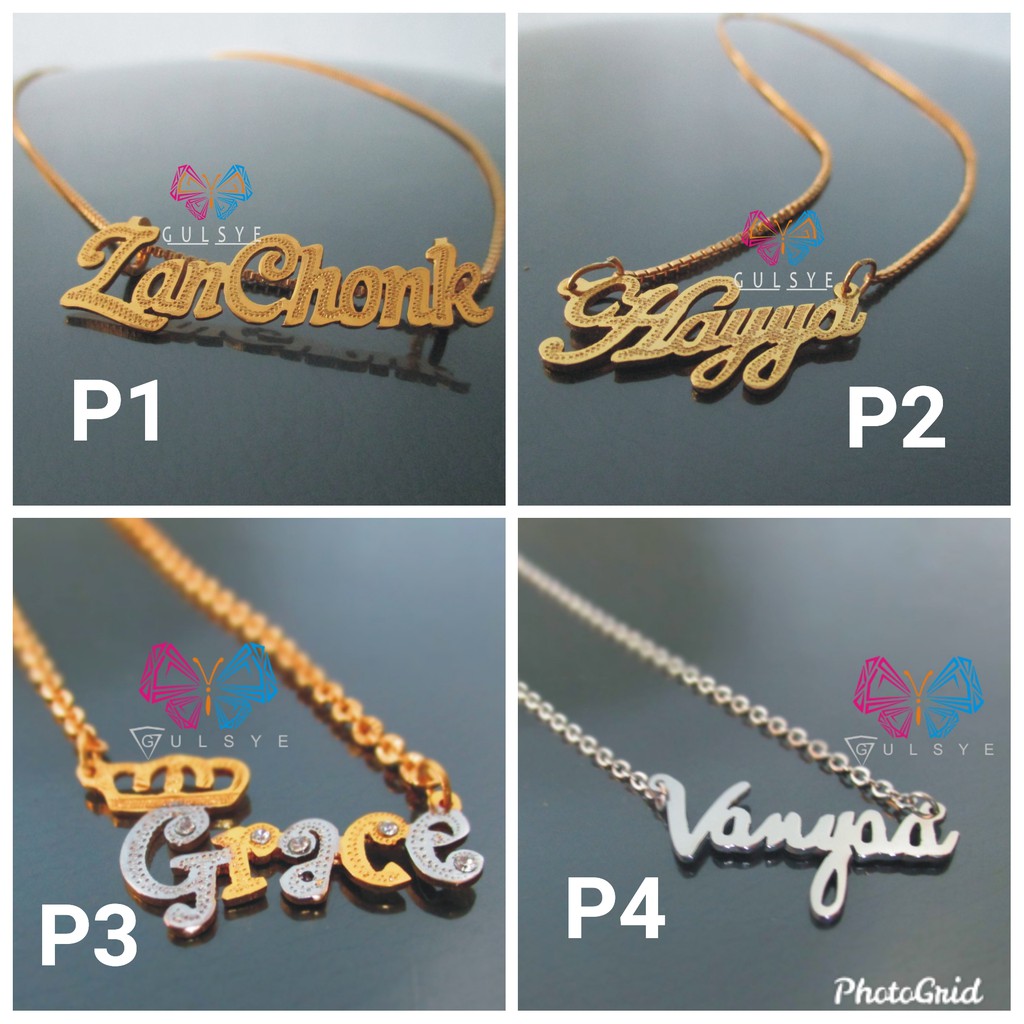 Kalung Titanium Warna GOLD Dan SILVER Anti Karat Selamanya Tidak Mudah Luntur Titanium Stainless Ste