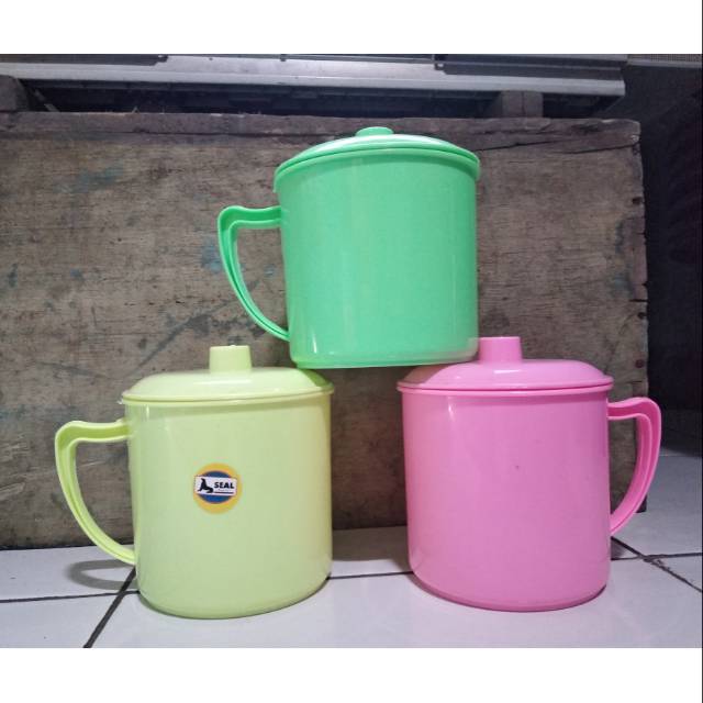 Mug Plastik Ukuran 12 cm - Mug Plastik Jumbo