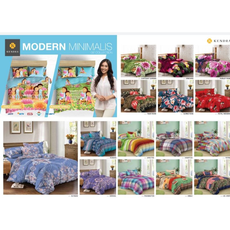 Sprei KENDRA Uk 160x200 T30 Tinggi 30 cm Arcadia Modern Minimalis Black White Cactus Coffee Love Edenia Tropical Forest K Style Ice Cream Hello Winter Madison Minerva Monstera Nessa Oxley Pineapple Racing Car Spring Leaves Sweet Dream Saranghae Unicorn