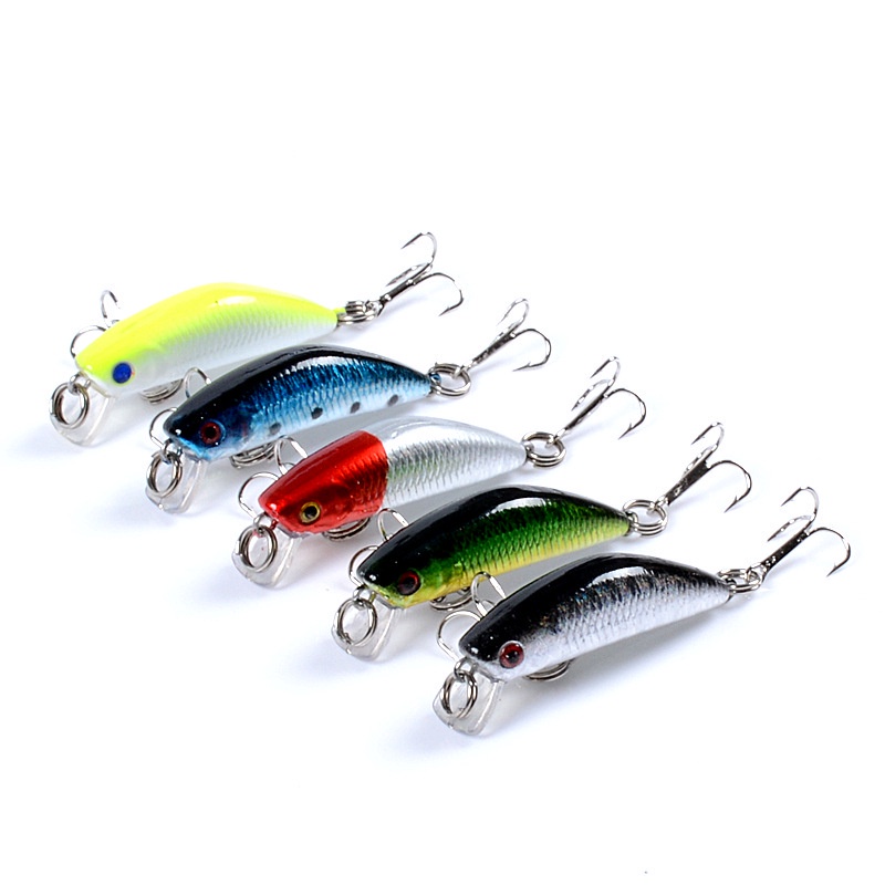 Umpan Pancing Hard Bait Bentuk Ikan Panjang 4.5cm Berat 2.8g