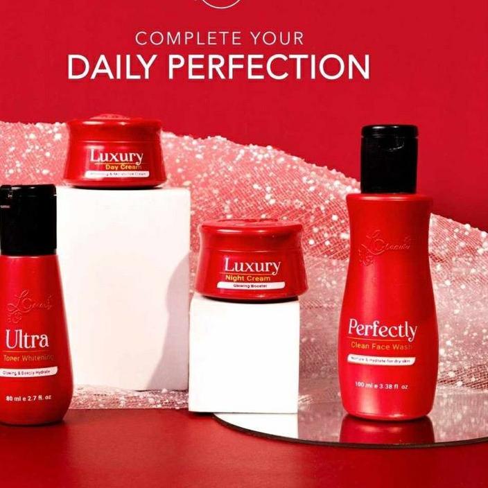 Stock New LC BEAUTY KF SKIN Paket/Ecer Krim Siang /Cream Malam /Toner Cleanser/ Sabun Facial Wash Se