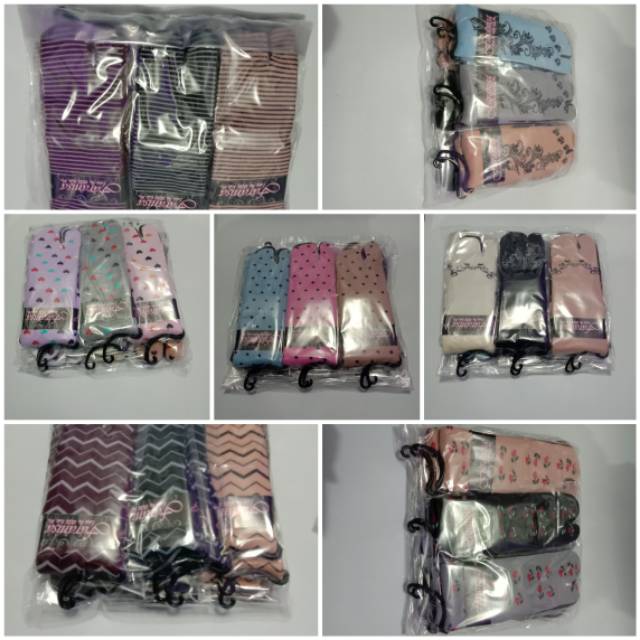 Paket isi 4 PCS_Kaus Kaki Jempol Motif Bahan Nilon Lembut