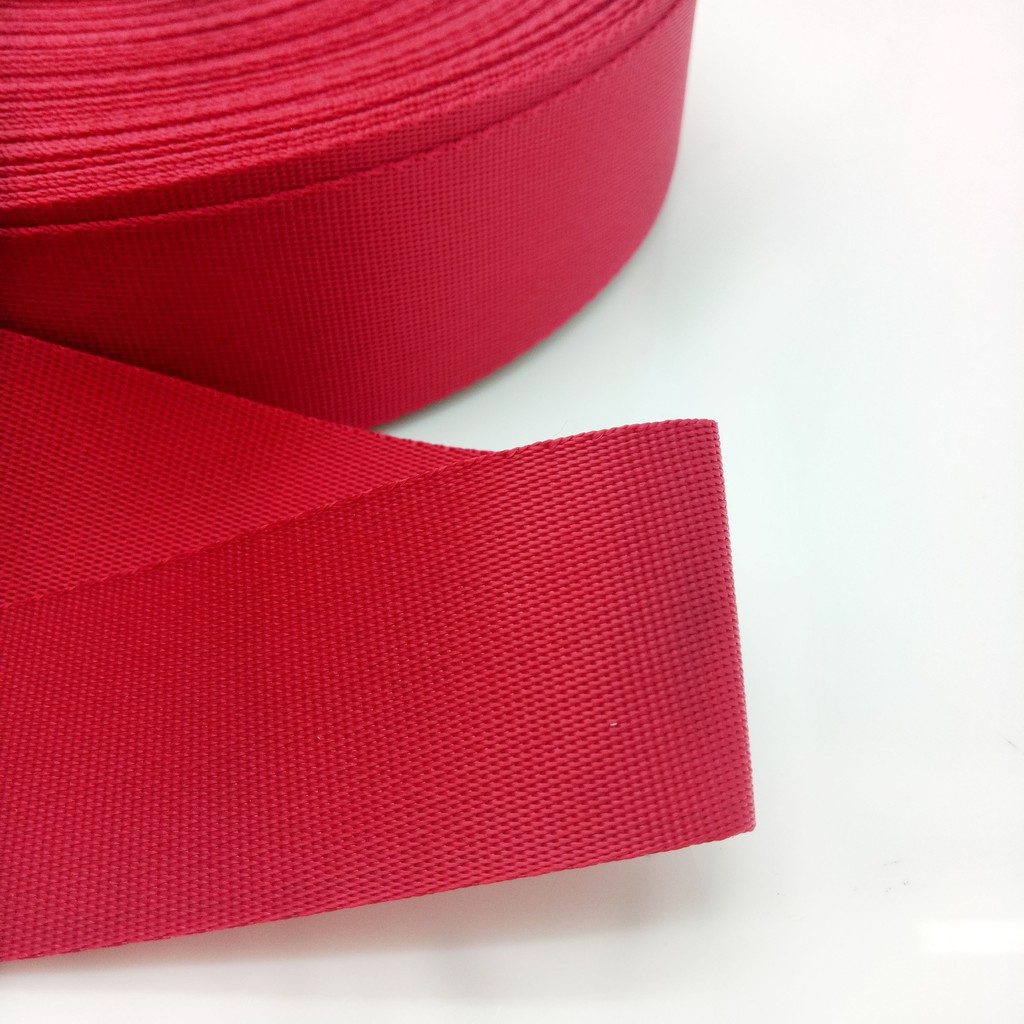 Tali Bisban / Webbing Nylon (MERAH) 4 cm (HALUS - IMPORT) - Aksesoris Tas &amp; Dompet Wanita Fashion (IMPORT)