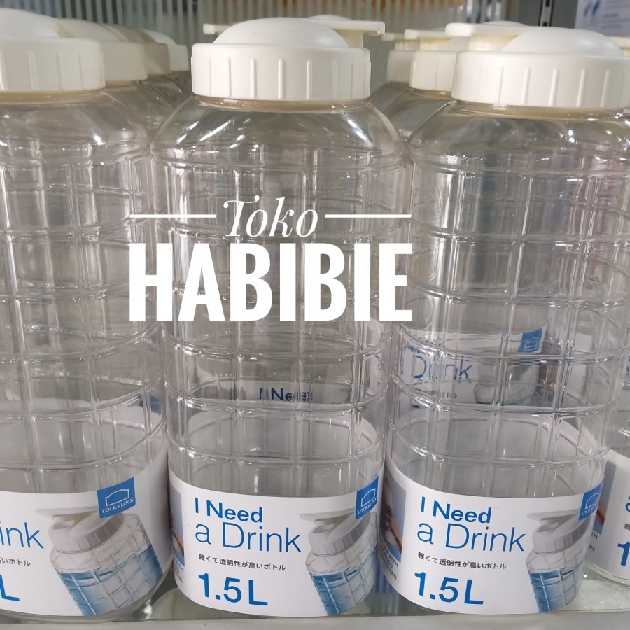 Lock & Lock Lock n Lock Chess Bottle PET Botol Minum Tumbler Botol Kulkas 1 Liter 1,5 Liter