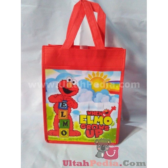 

Souvenir Ultah tahun| Tas ultah Anak Goodiebag | Kantong ELMO