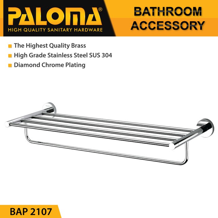 PALOMA BAP 2107 Rak Handuk Baju Gantungan Hanger Dinding Kamar Mandi