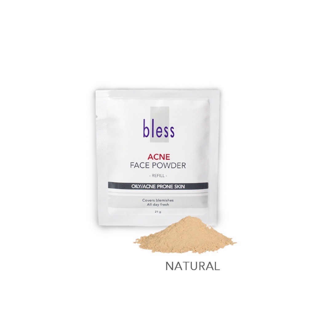 Bless Acne Face Powder/Bedak Jerawat Refill 21 Gram