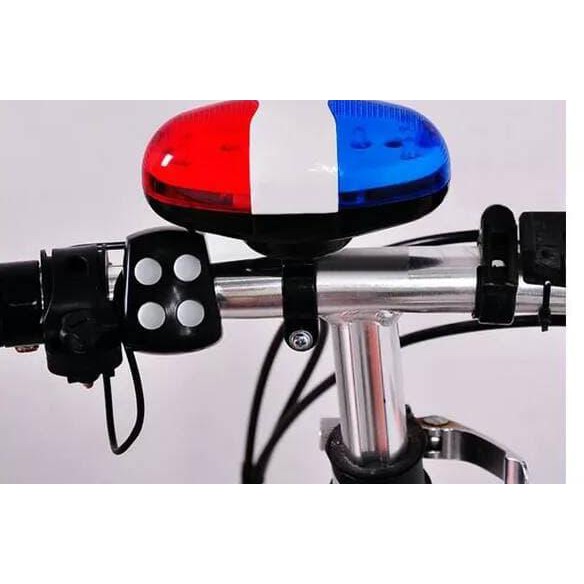 BELL / KLAKSON SEPEDA 4 SIRINE POLICE SOUND + LAMPU