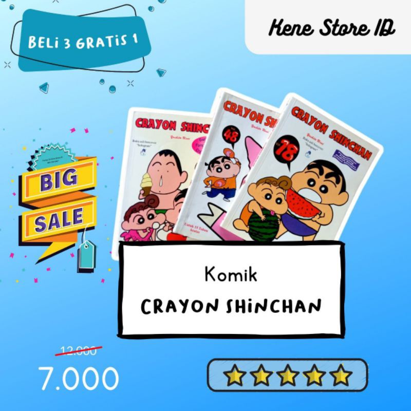 

Komik Crayon Shinchan / Beli 3 gratis 1