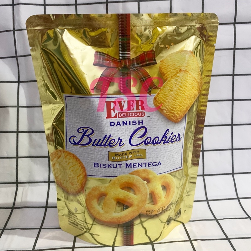 

EVER Delicious DANISH Butter Cookies 150gr / Biskuit Mentega