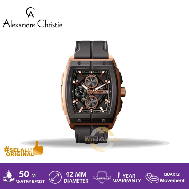 Jam Tangan Alexandre Christie AC 6598 MC RBRBA Original Murah