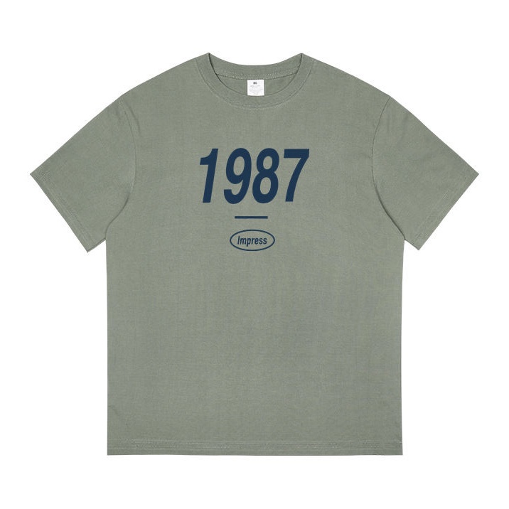 kaos wanita katun--retro style T-shirts cewe oversize--baju atasan wanita Import（realpict）