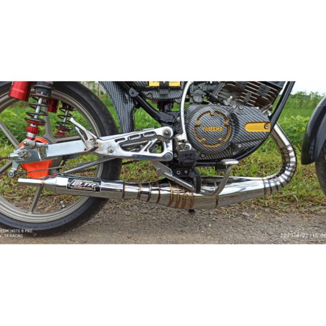 Knalpot RX-KING kolong phyton croom cacing @_TR RACING