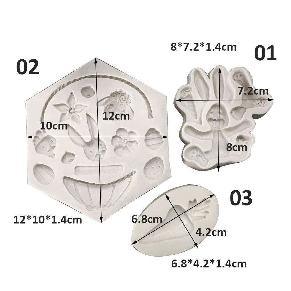 Solighter Cetakan Paskah DIY Craft Jelly Dome Mousse Cetakan Kue Epoxy Resin Fondant Silicone Mold