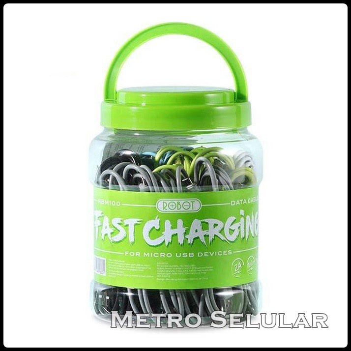 Kabel Data Fast Charging ROBOT RBM100 Micro Usb Transfer Data Cas HP