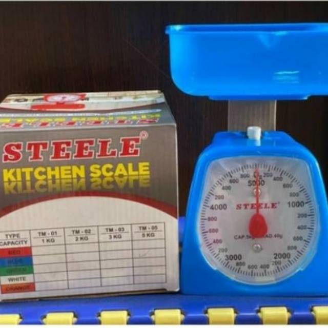 Timbangan kue manual, timbangan steele 2kg, 5kg