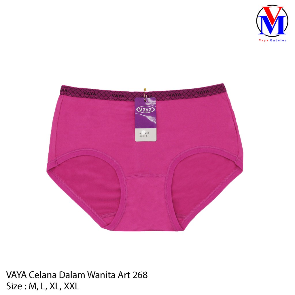 6 PCS | Celana Dalam Wanita VAYA 268 / CD Fashion Cewek Bahan Super Lembut / Size M -XXL JUMBO