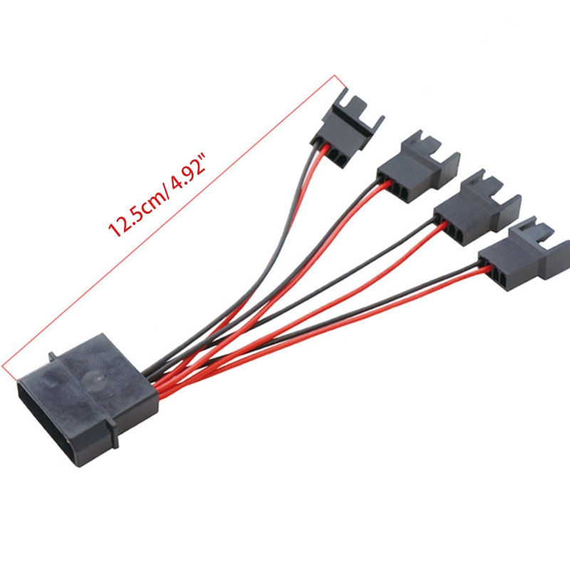 Btsg Molex 4Pin Ke Adaptor Splitter 4-Pin Kecil Floppy Drive Disk Power Supply 4.9in