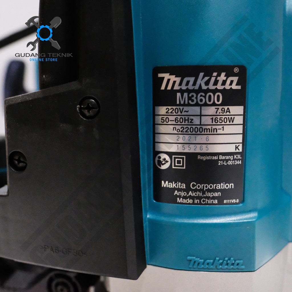 Makita M3600B / Mesin Profil Kayu 12mm Makita M 3600B - Mesin Router Makita