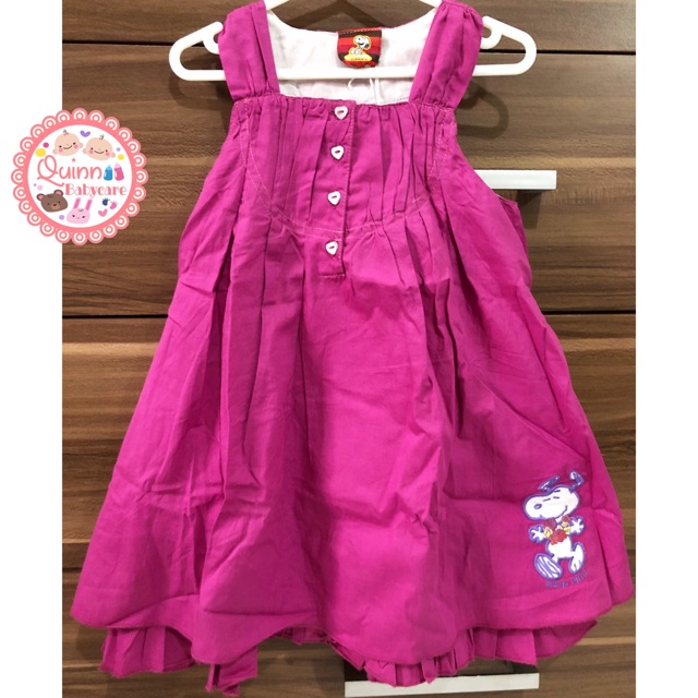 SALE Dress Baby Snoopy Purple / Dress Anak