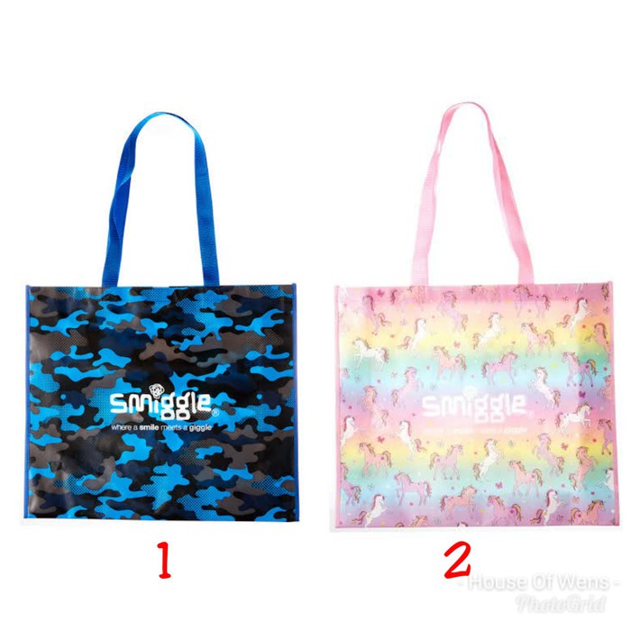 SMIGGLE REUSE ME BAG - TAS TOTE SMIGGLE - Merah Muda