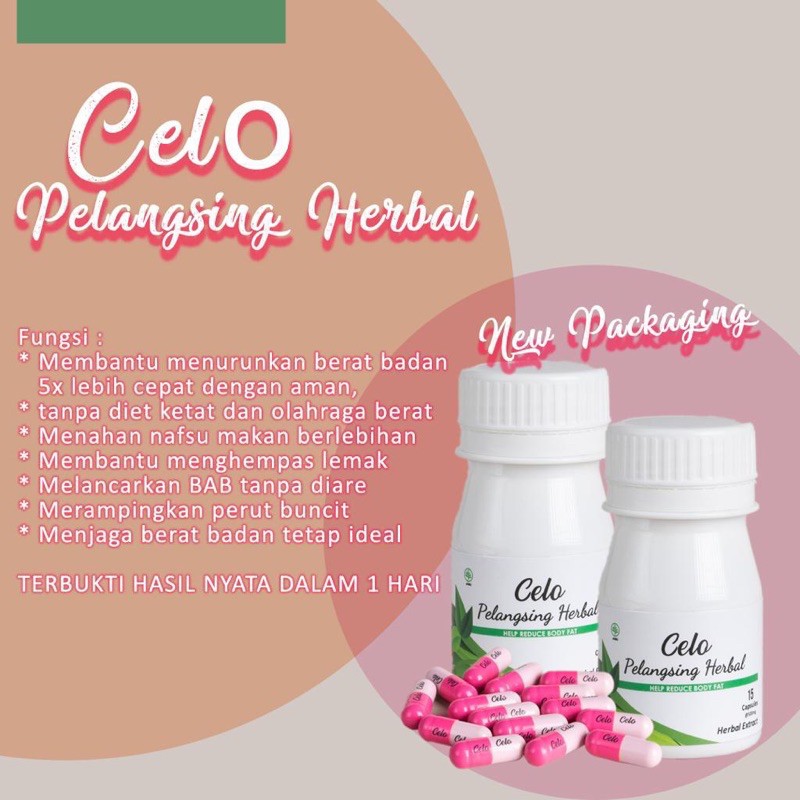 Celo Slimming Jamu Ultimate Strong Bpom Isi 15 Original Pelangsing Herbal Busui Friendly Shopee Indonesia