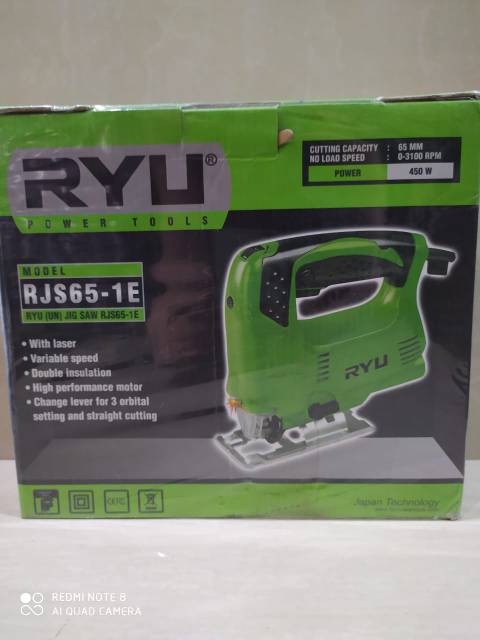 MESIN JIGSAW LASER RYU GERGAJI KAYU POTONG TRIPLEK RJS65-1E