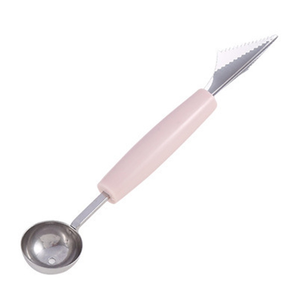 【COD Tangding】1PC Stainless Steel Fruit Digger To Cut Watermelon Artifact Fruit Ball Digger Ice Cream Round Spoon Cut Fruit Segmentation Carving Knife