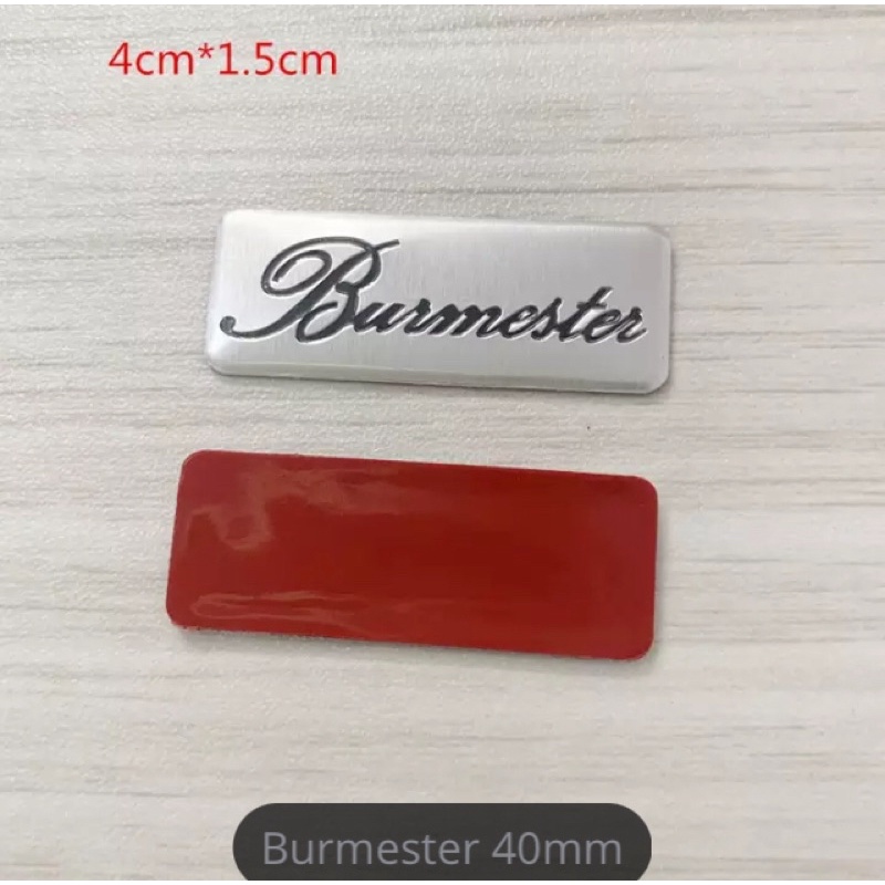 Decal Sticker Emblem 3D Burmester Logo Audio Speaker