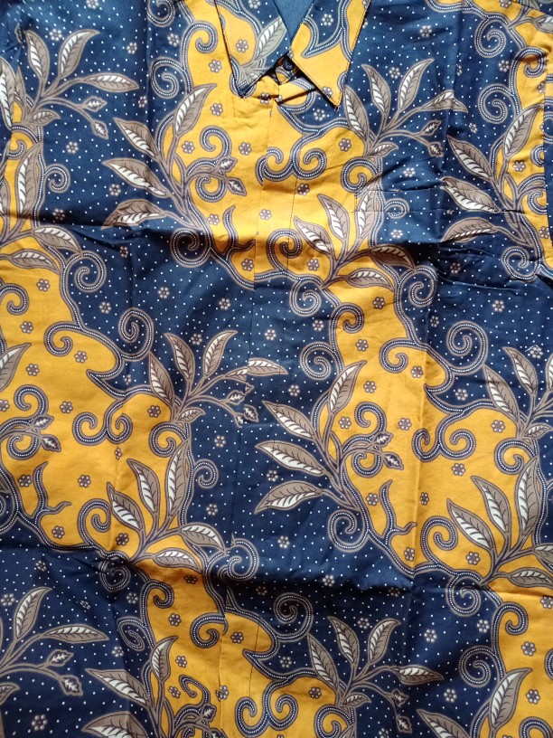 Gedangan Minulya Kemeja Batik Baju Batik Pria Lapis Furing Panjang Pendek