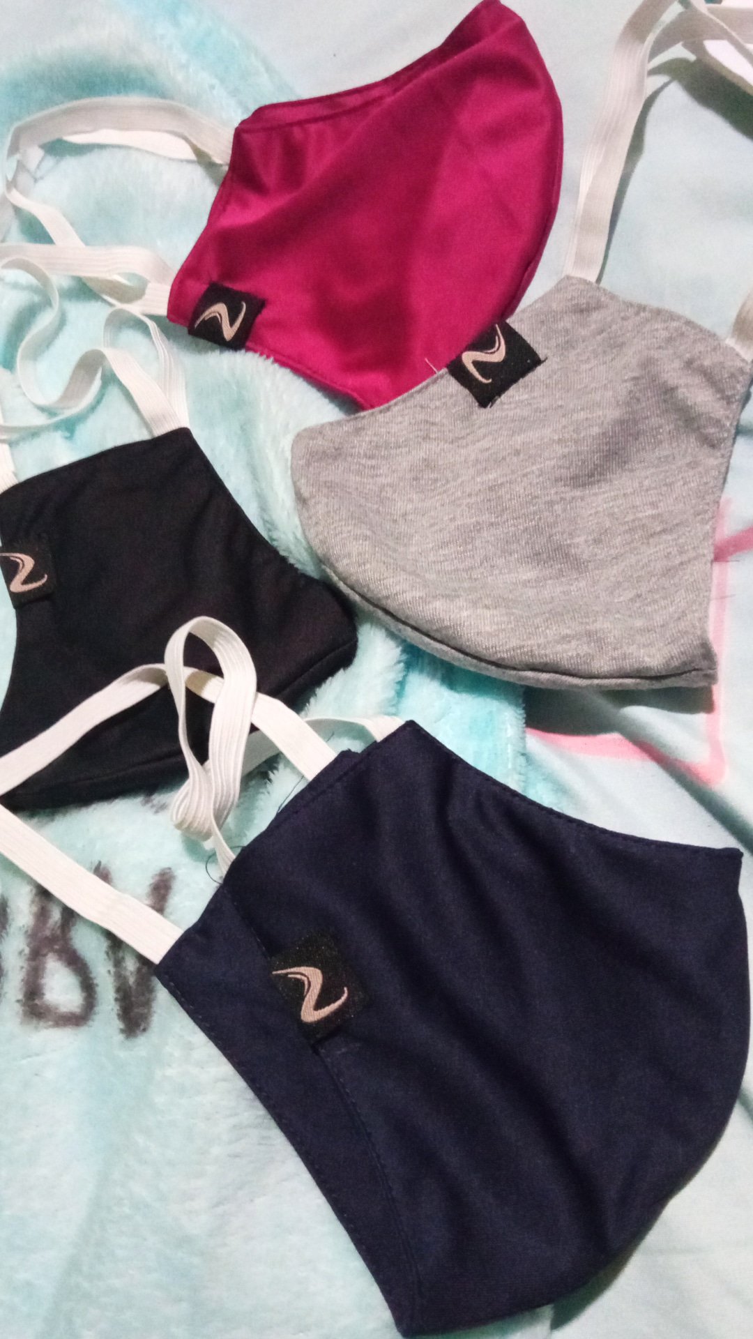 Masker Kain Kakashi 2 Layer Kantong Tisue