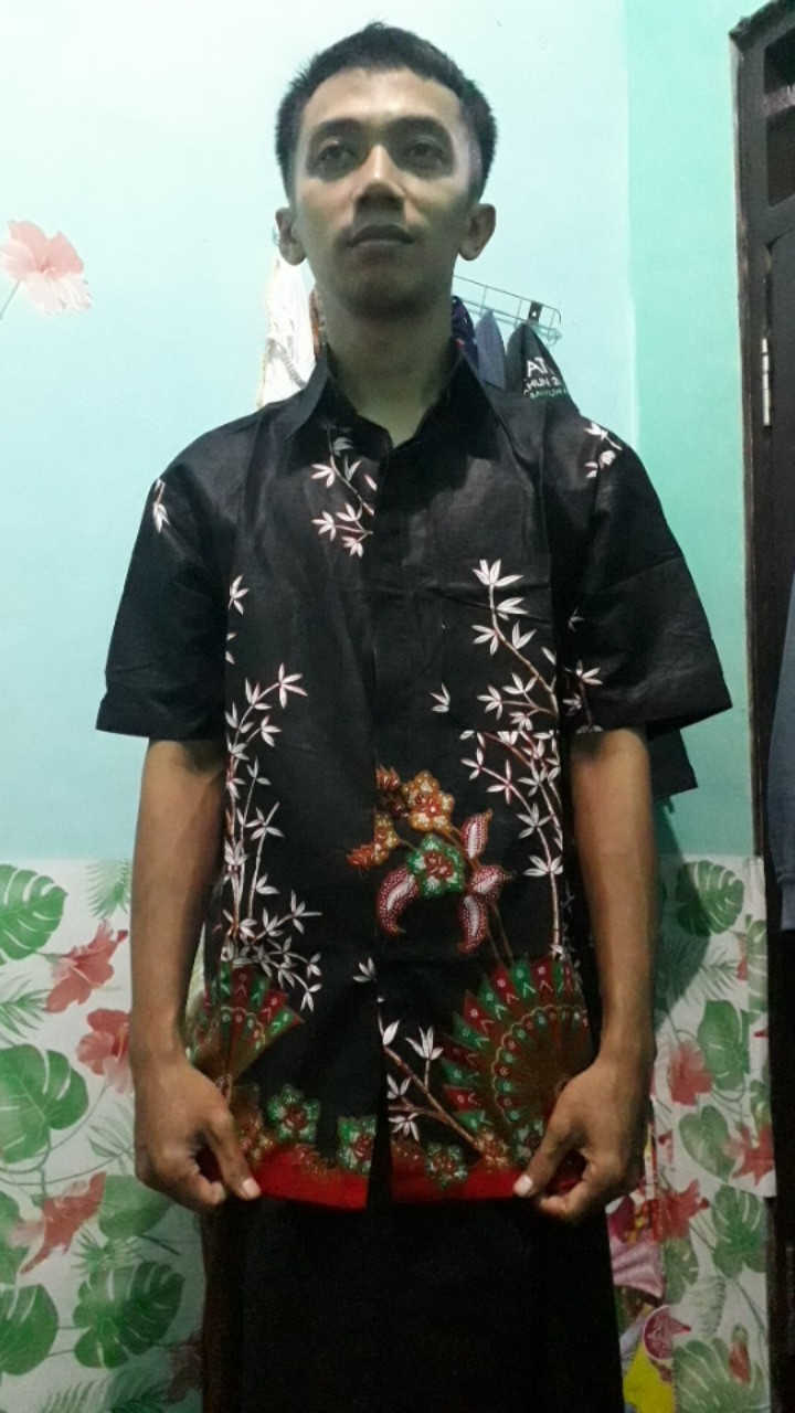 Size M L Xl Xxl Xxxl Bswart Batik Hrb026 Kenongo Hem Pendek Padi Pekalongan M L Xl Batik Pria Murah