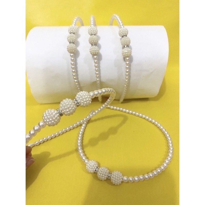 bando mutiara korea / headband korean / bando pearl / bando korea