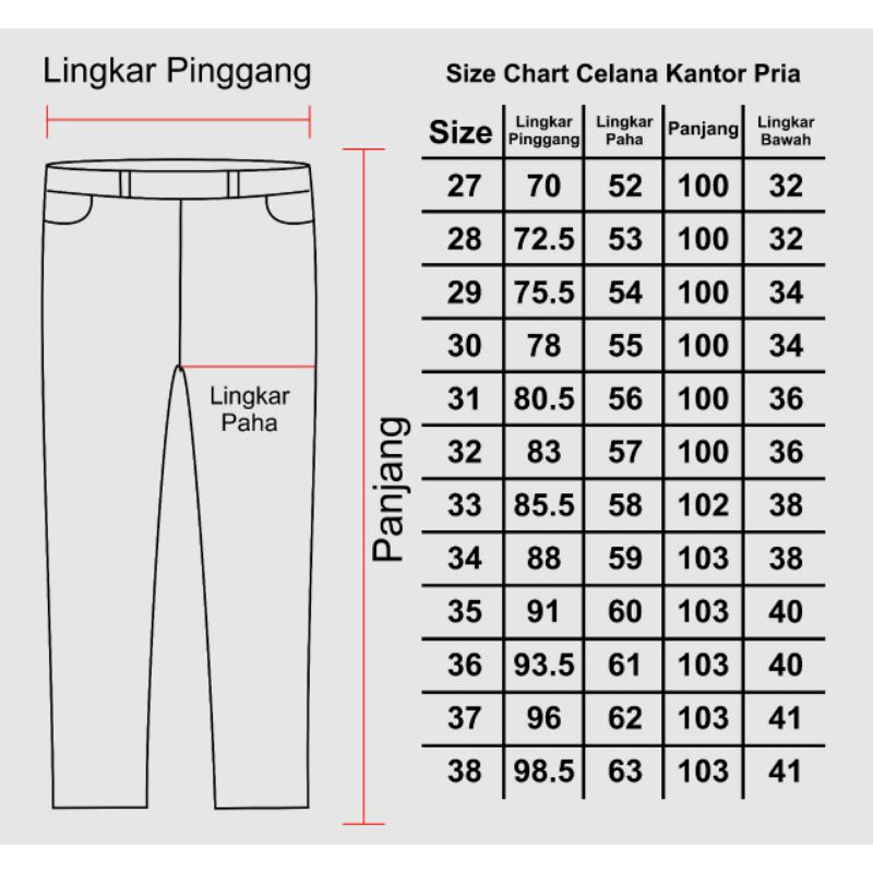 FLAMENTIS - Celana Kerja Bahan Formal Pria Slimfit ( Hitam )