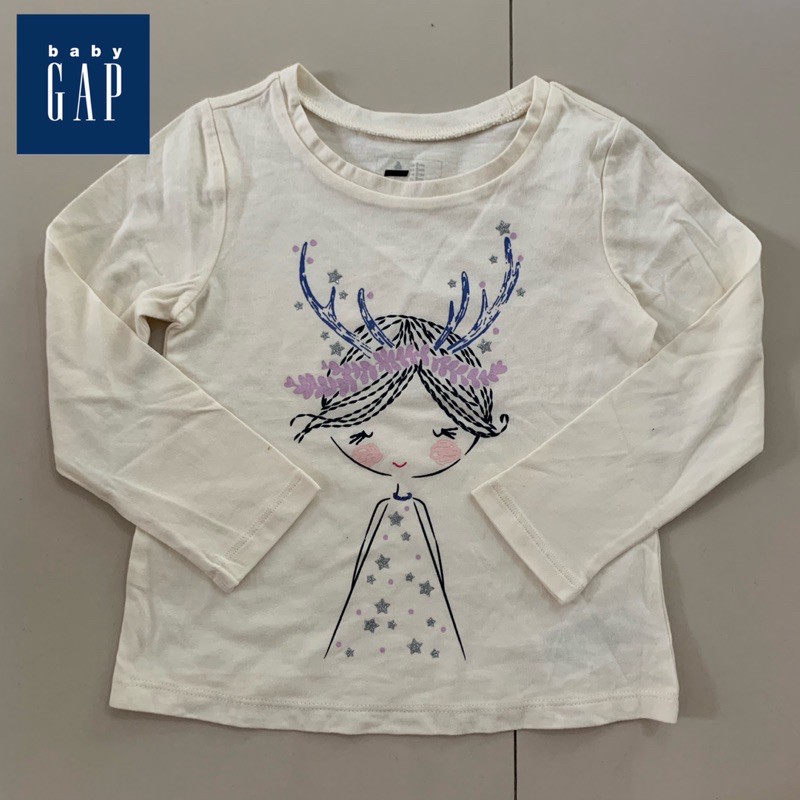Kaos Anak Perempuan Tangan Panjang Baby GAP Cute Girl