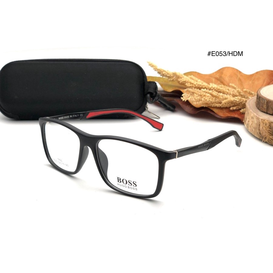 Frame Kacamata HB E053 Size 54-17-143 SPORTY PRIA VINTAGE KOTAK 053