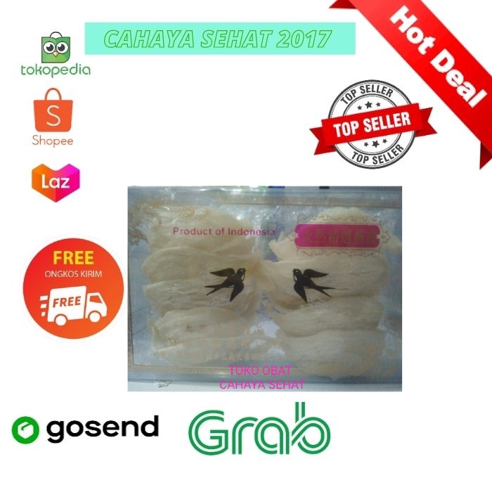 SARANG BURUNG WALET PUTIH MANGKOK SEDANG 100gr