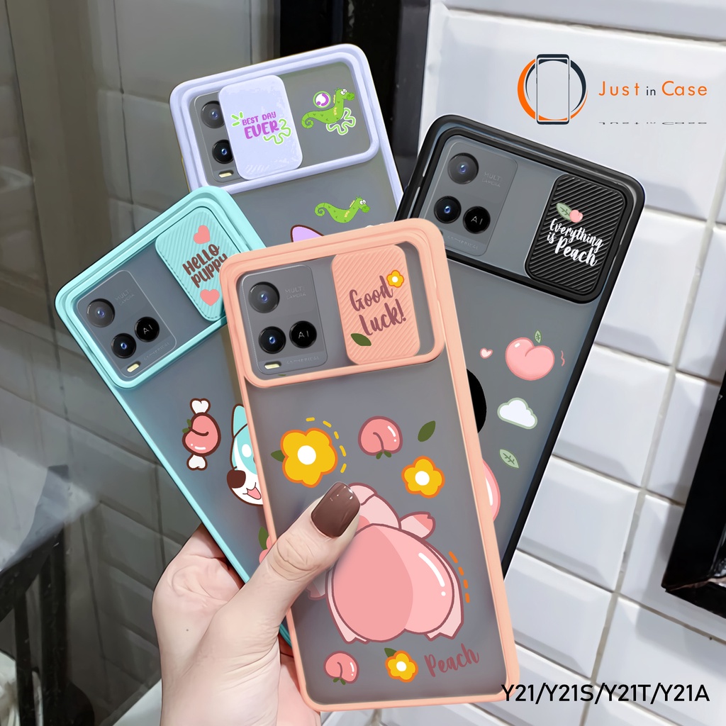 Case Slide (KG4) Softcase Macaron Vivo Y21 Y21S Y21A Y21T Y33S Y33T Y20 Y20S Y11 Y12 Y12S Y15 Y17 Y30 Y50 Y15S Y71 Y91 Y93 Y95 Y91C Y1S