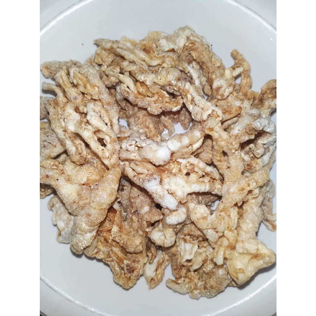 100 GRAM KERIPIK CEKER AYAM GURIH RENYAH | KERIPIK CEKER AYAM TANPA TULANG | KERIPIK CEKER PEDAS DAU