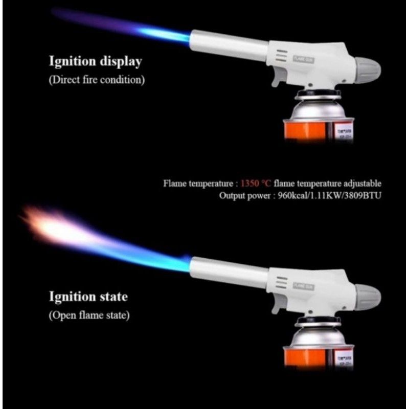 Portable Gas Torch Butane Flame Gun Serba Murah