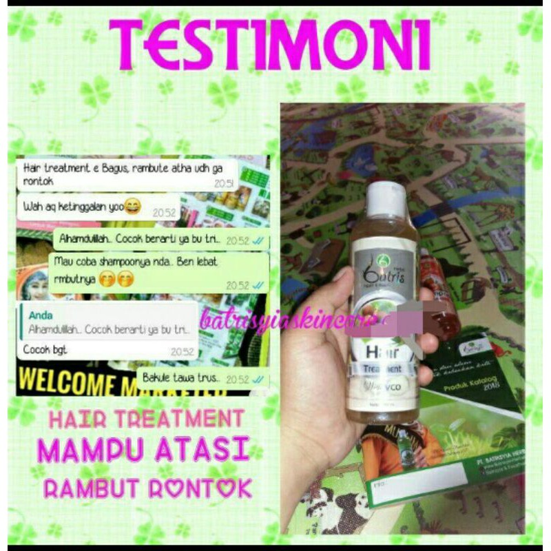 shampoo perawatan rambut anti rontok batrisyia herbal shampo stawberry lemon hair tonic batrisya6