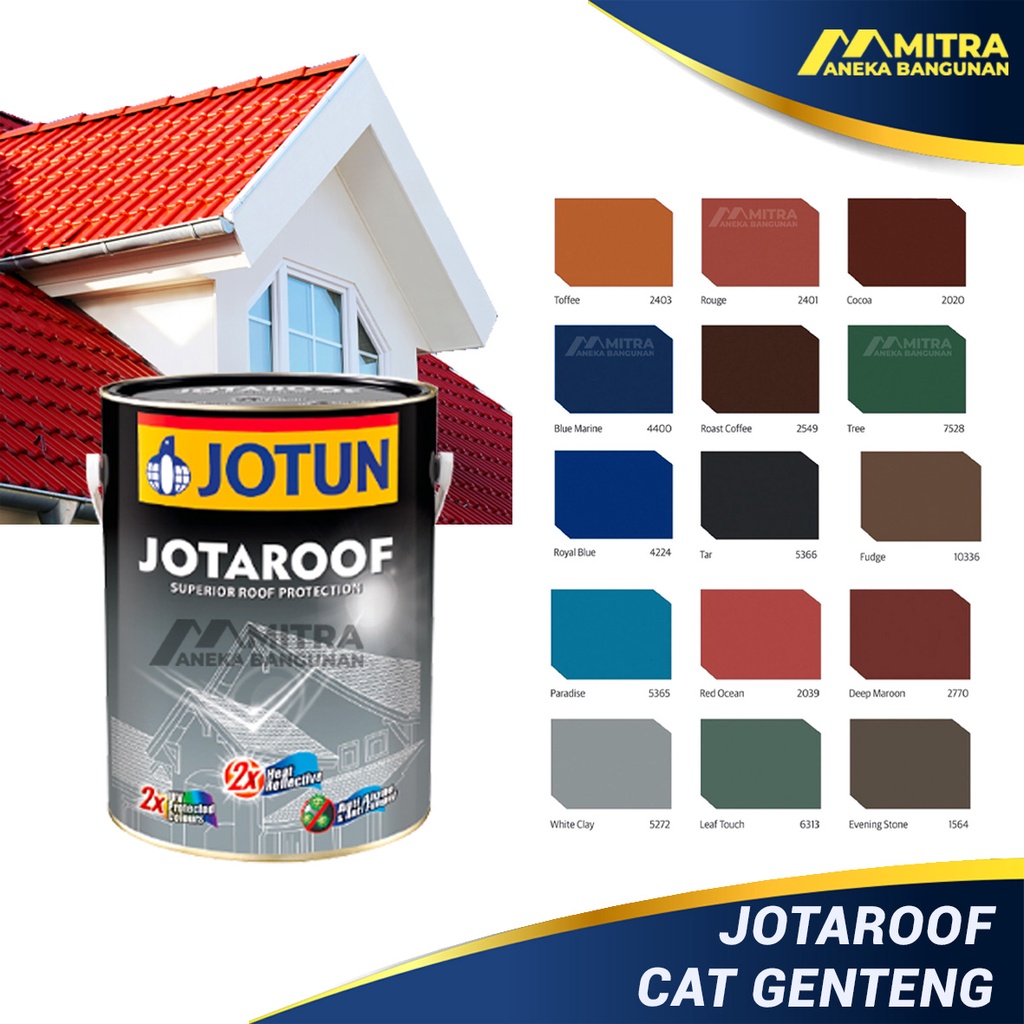 CAT GENTENG JOTAROOF JOTUN 2,5 LITER / SUPERIOR ROOF PROTECTION / CAT ATAP TINTING CUSTOM