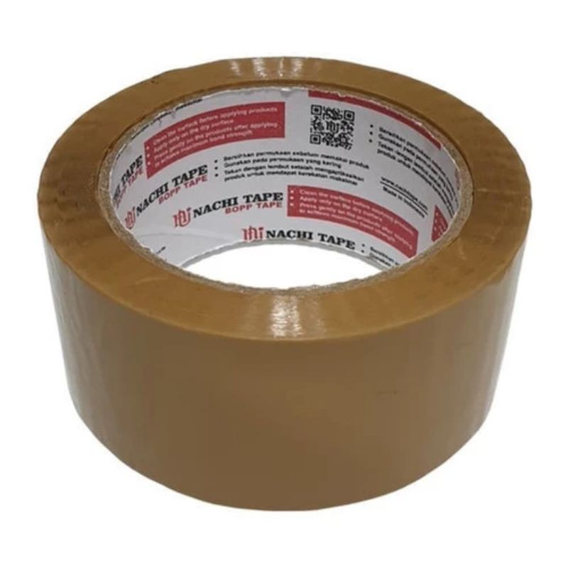 

OPP Lakban Lagban Isolasi Coklat NACHI Tape Tebal 100 Yard