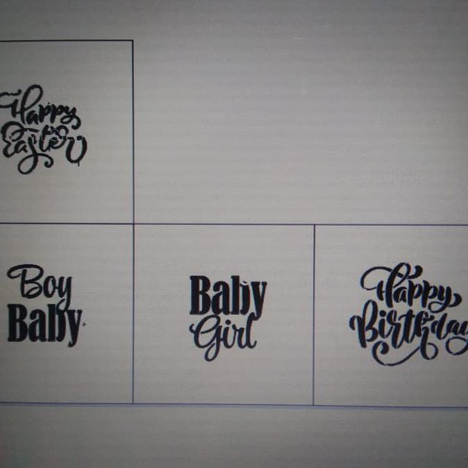 

Stencil Cake Custom Pesanan