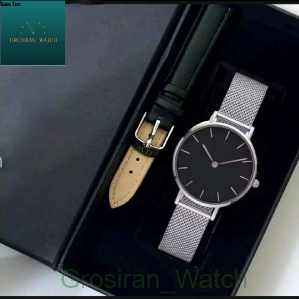 JAM TANGAN WANITA ELEGAN PREMIUM DE STRAP MAGNET SET FREE BOX +TALI CADANGAN [G_W]